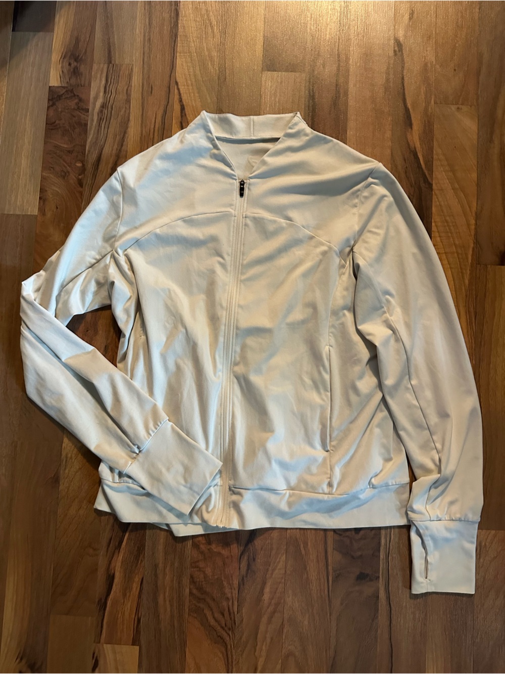 Asics Women’s Lightweight White Zip-Front Jacket